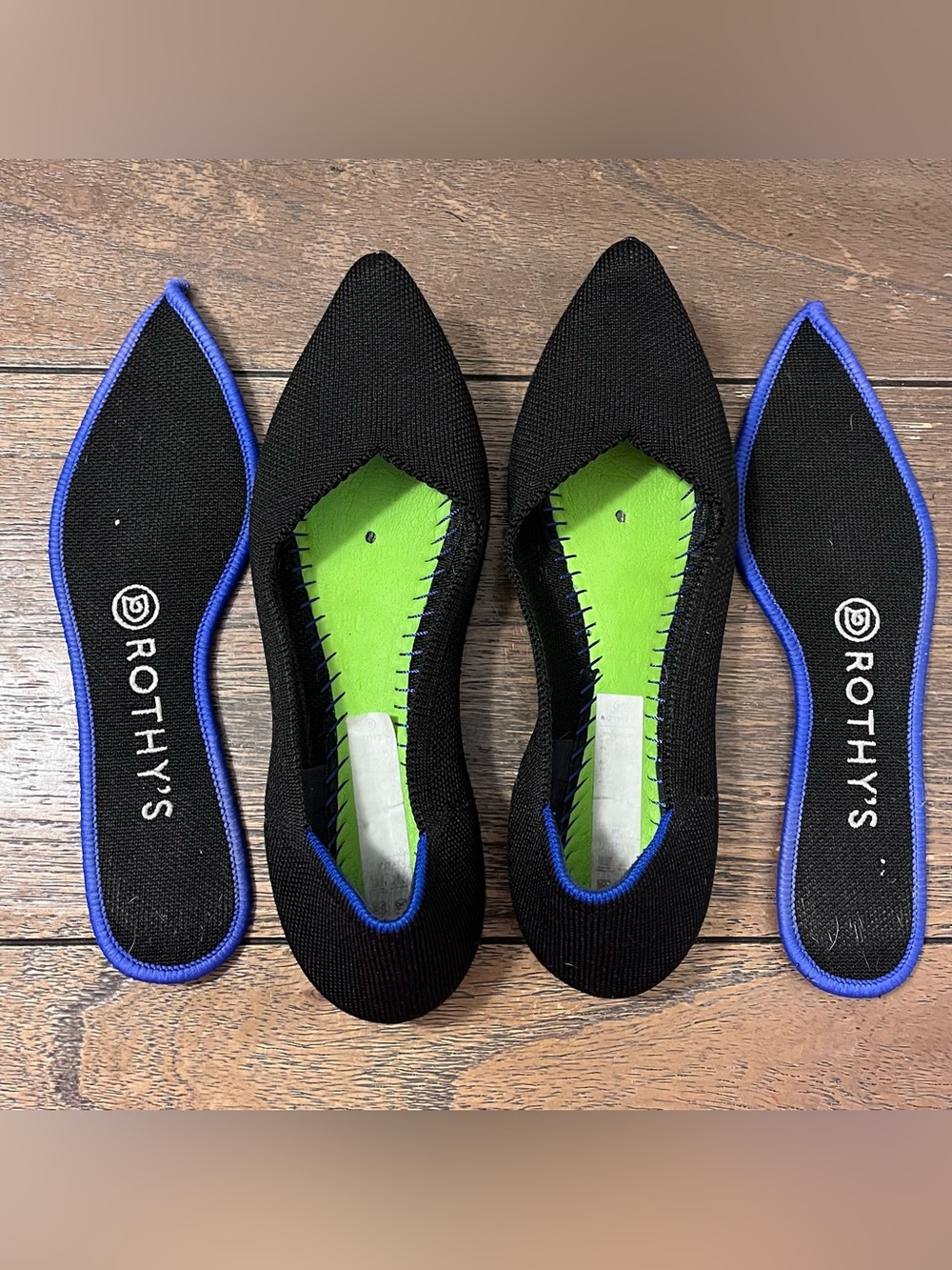 Rothy’s The Point Black Flats Womens 6 - Picture 2 of 10